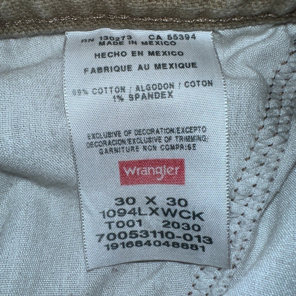 Wrangler Beige Cotton Pants - Picture 7 of 7